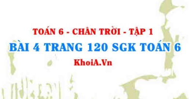 Bài 4 trang 120 SGK Toán 6 Tập 1 Chân trời sáng tạo